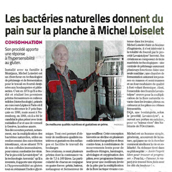 Article presse Fournil santé Saveur
